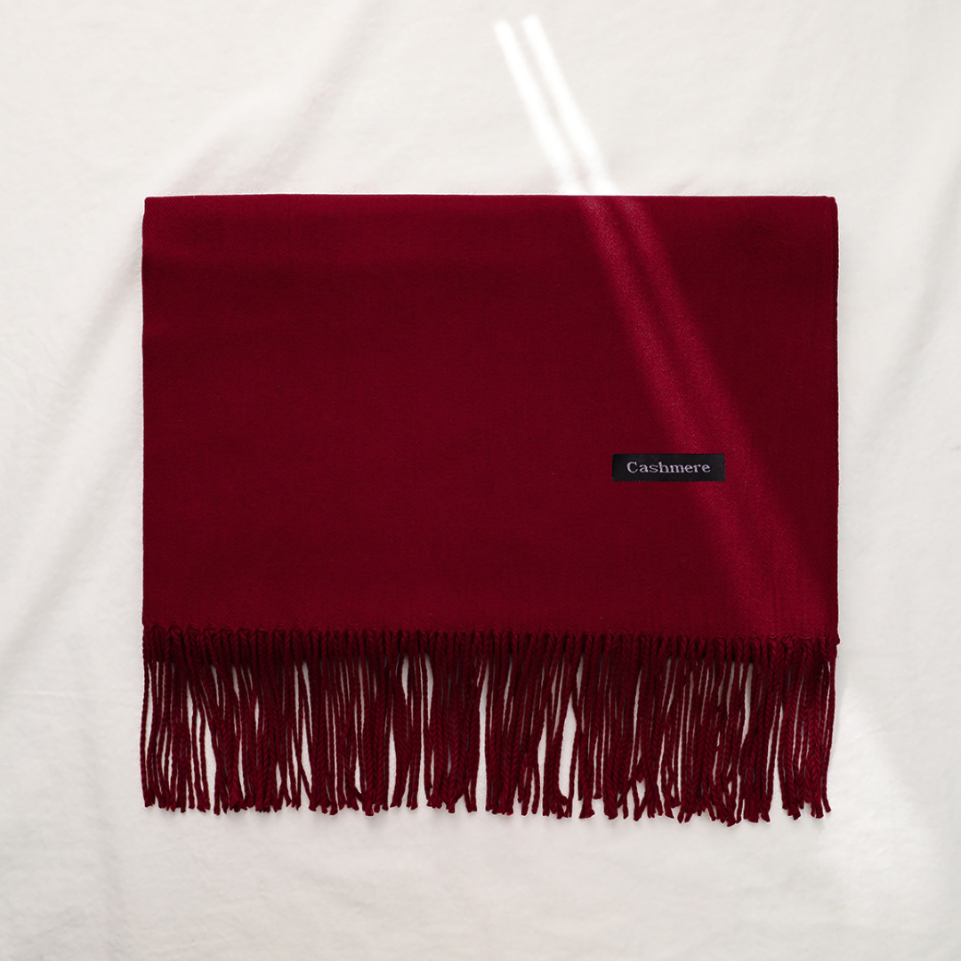 Bufanda Chalina Aymar Unisex color entero con flecos