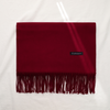 Bufanda Chalina Aymar Unisex color entero con flecos
