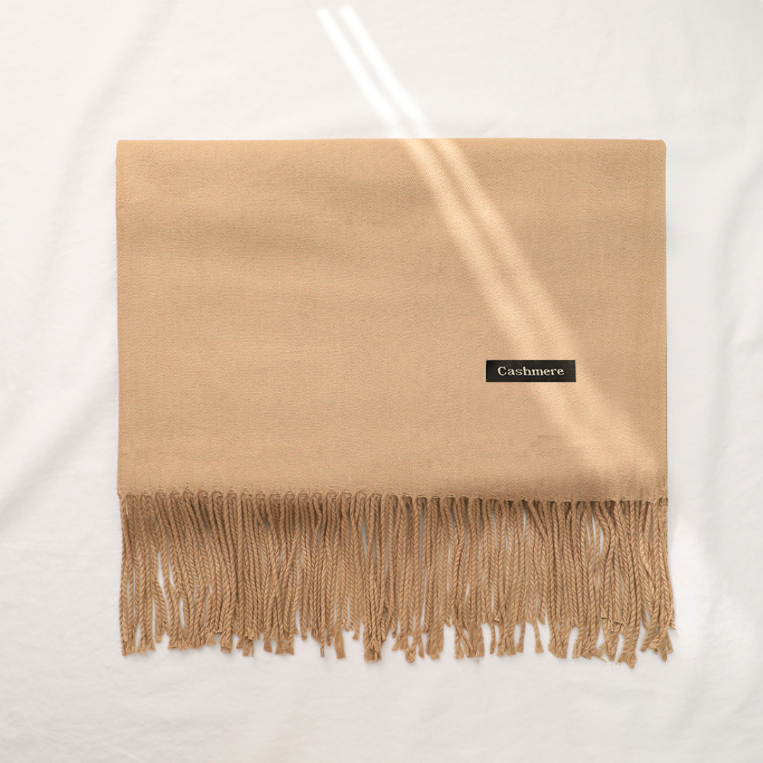 Bufanda Chalina Aymar Unisex color entero con flecos