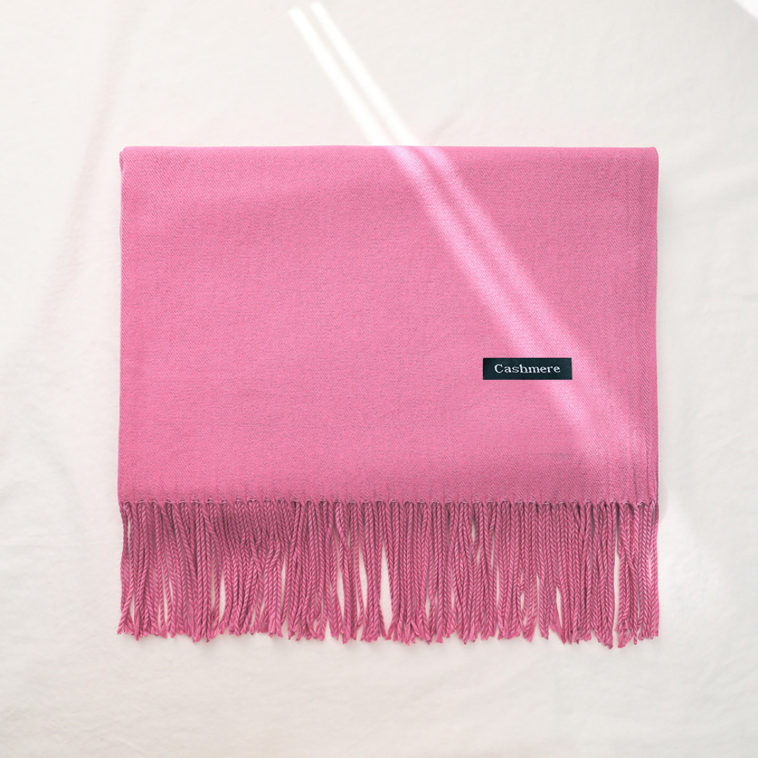 Bufanda Chalina Aymar Unisex color entero con flecos