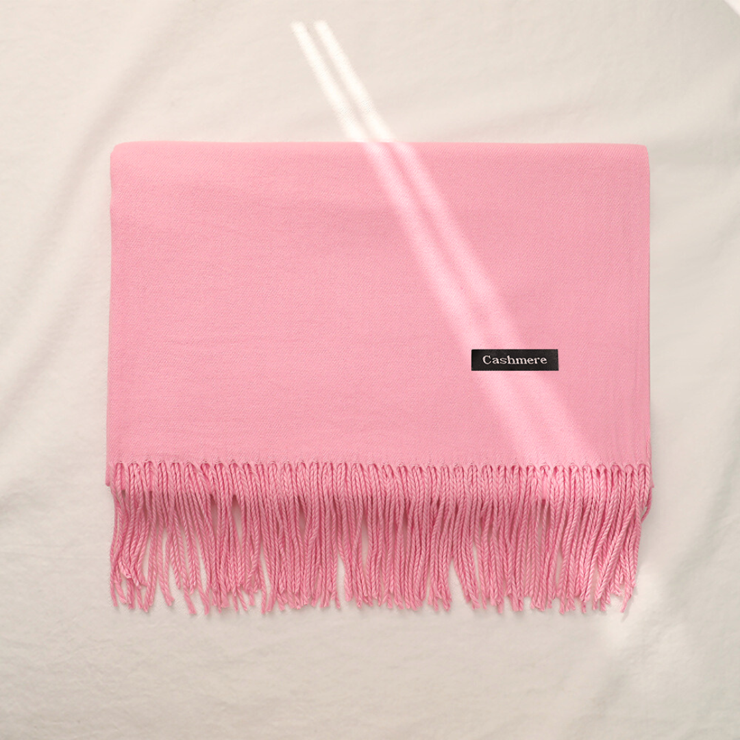 Bufanda Chalina Aymar Unisex color entero con flecos