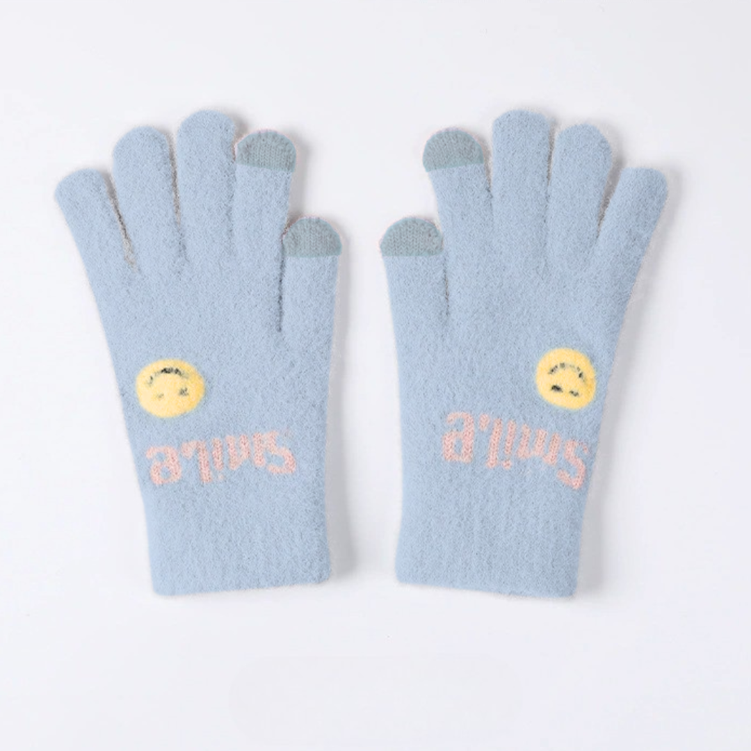 Guantes Unisex Smiley con Compatibilidad Táctil
