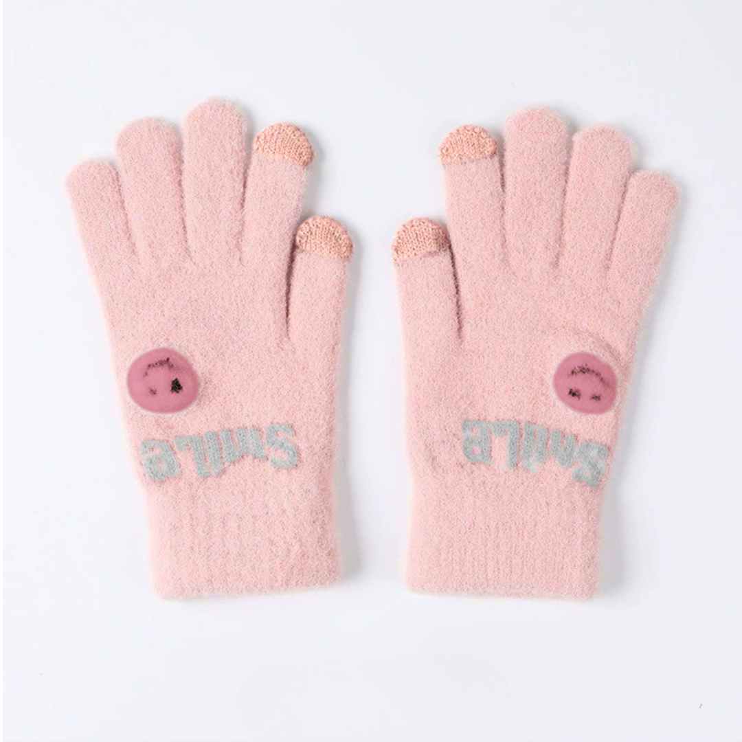 Guantes Unisex Smiley con Compatibilidad Táctil