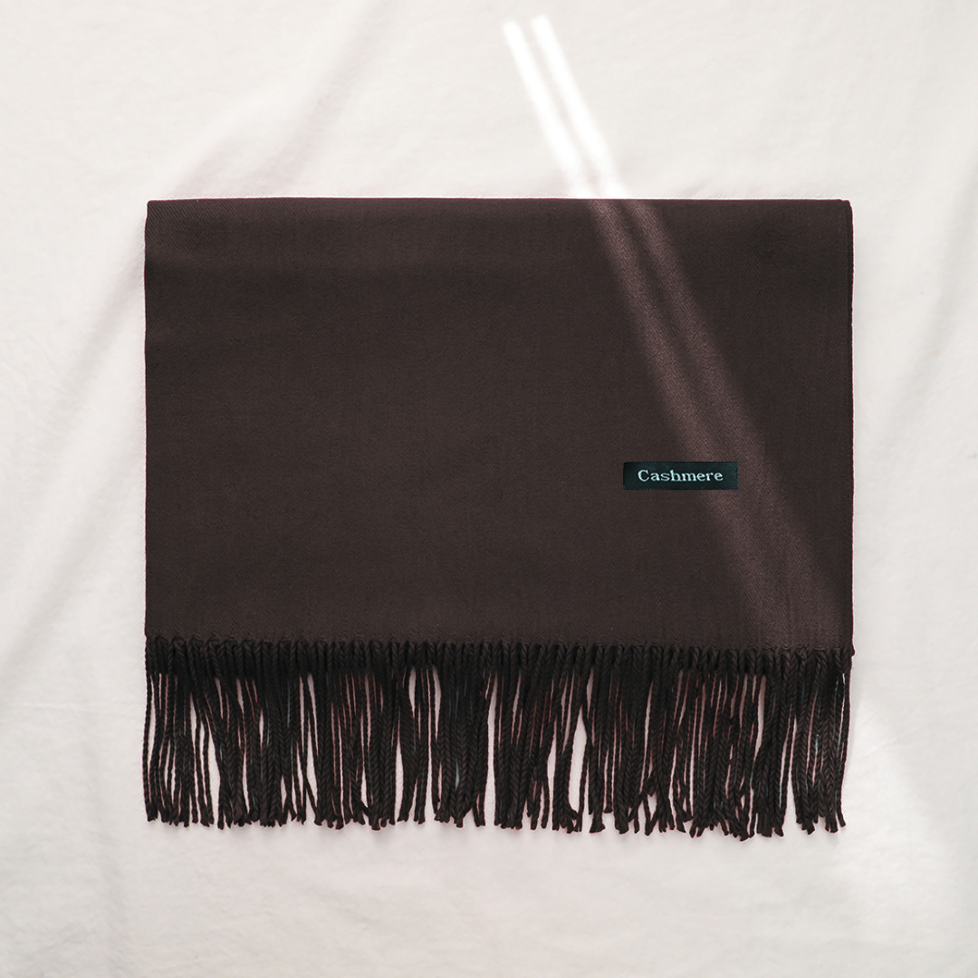 Bufanda Chalina Aymar Unisex color entero con flecos