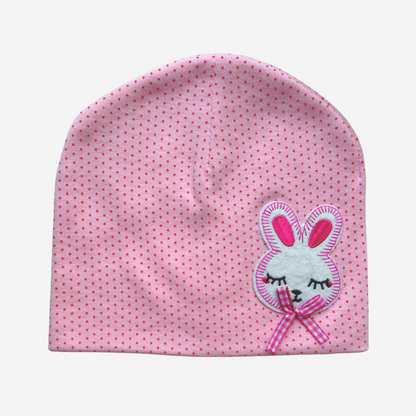 Gorro de Algodón Conejita para Bebé 2 a 9 meses | Rosado