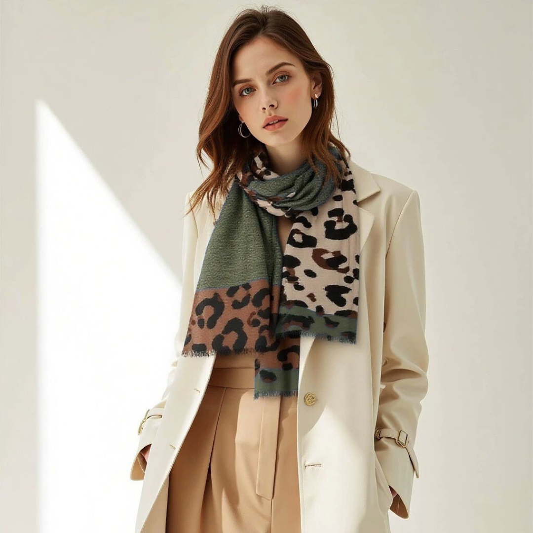 Pashmina Martina ligera estilo animal print