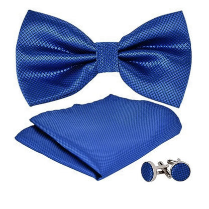 Set Houston: Corbata Michi, Pañuelo y Gemelos | Azulino