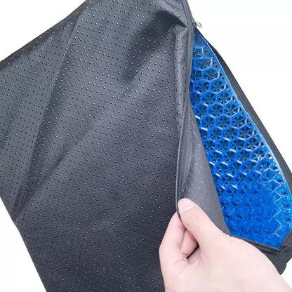 Asiento Cojín de Gel Flexible con Funda para mayor comodidad