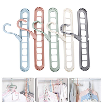 Colgador Gancho Mágico de Ropa 9 en 1