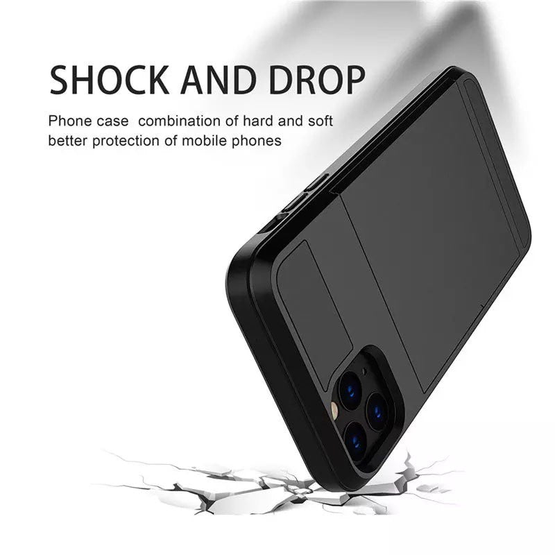 PractiCase™ Case 2 en 1 para iPhone con Tarjetero y Antishock
