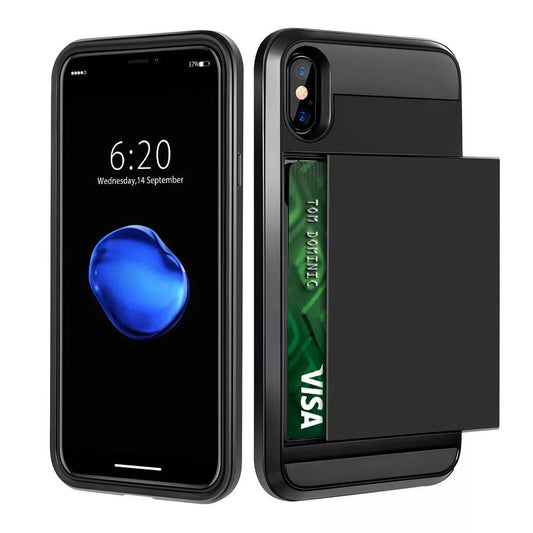 PractiCase™ Case 2 en 1 para iPhone con Tarjetero y Antishock