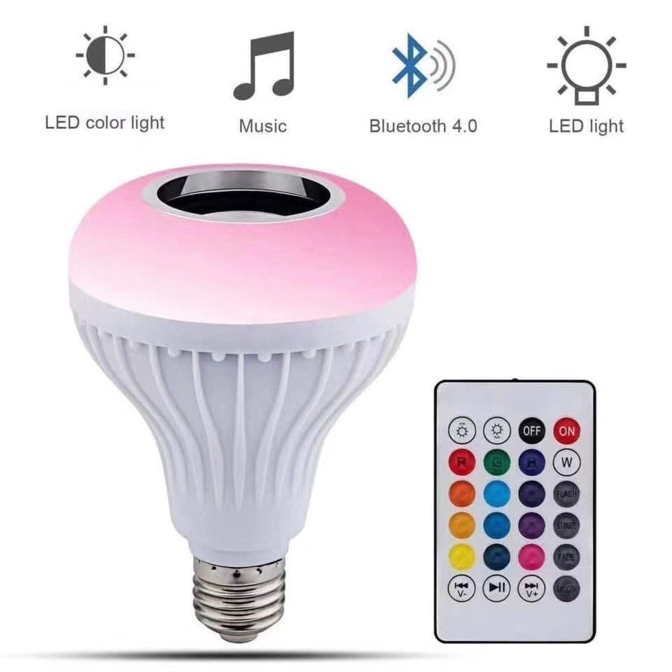 Foco LED Con Parlante Bluetooth 16 Colores