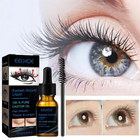 Castor Oil Gel Potenciador para Crecimiento de Pestañas y Cejas 10ml