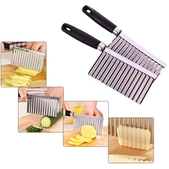 Cuchillo Ondulado Para Papas y Vegetales