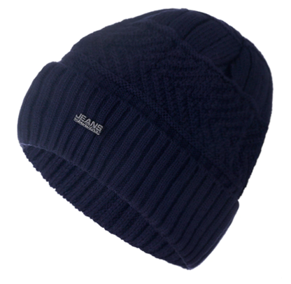 Beanie Jeans con forro interior | Azul