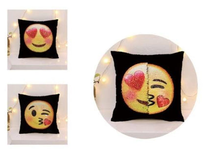 Almohada Cojin Doble Emoji Corazon - Multicolor