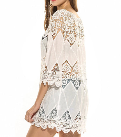 Salida de Playa Mujer Meggie Talla M - Ivory