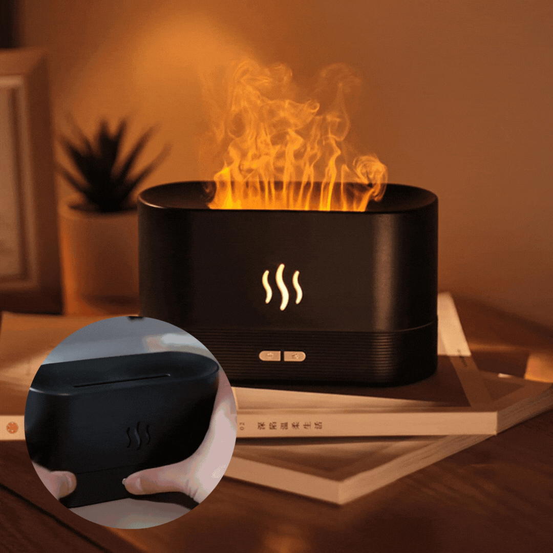 FlameCharm™ Humidificador Difusor de Aroma Tipo Fuego