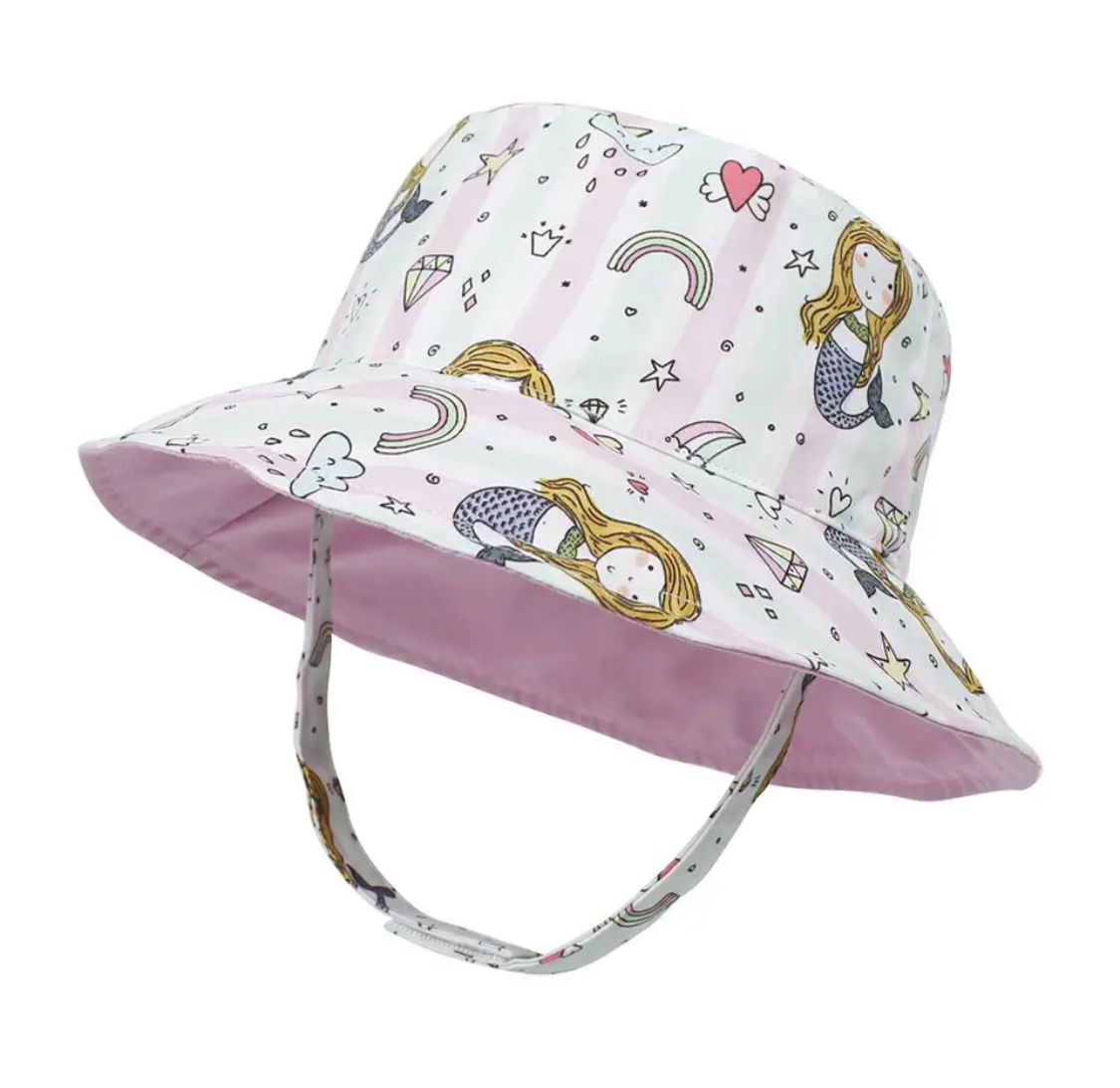Sirenita - 50cm / Sombrero bucket hat para niñas