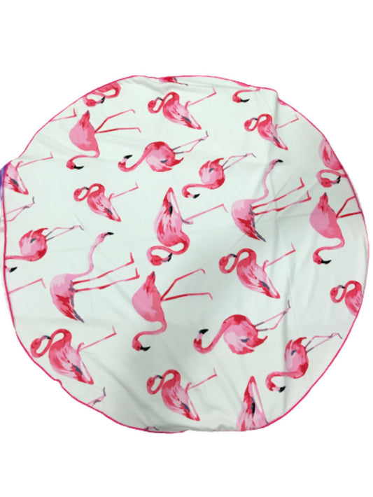 Toalla playa circular 1.5 mt Flamencos